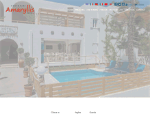 Tablet Screenshot of amaryllis-hotel.com